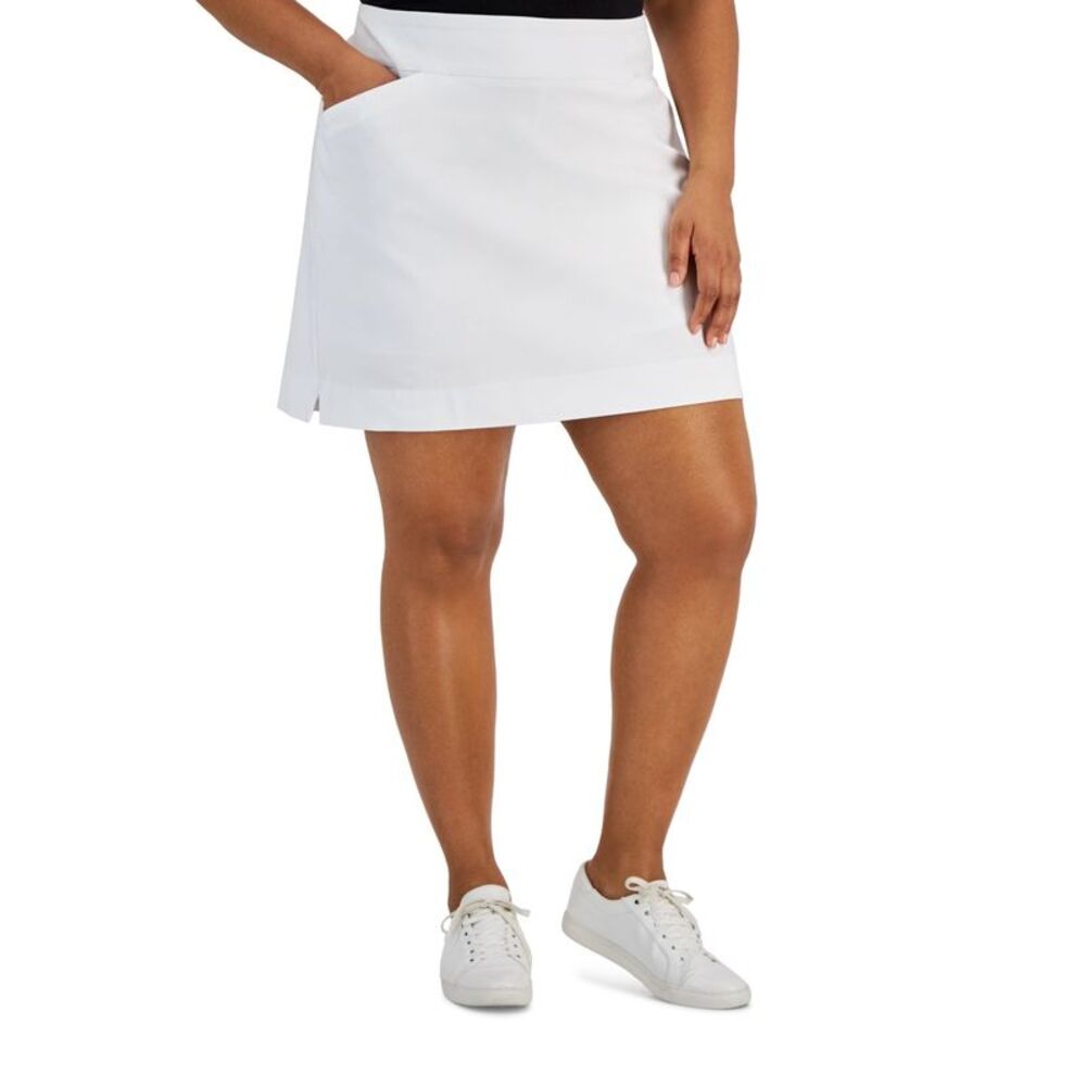JM Collection Plus Size Solid Pull-On Skort
